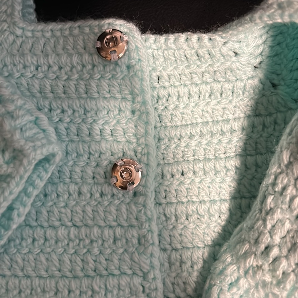 Crochet newborn outfit- frog - Picture 4 of 7